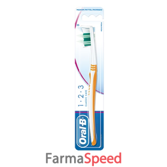 oralb 123 classic care 40 setole medie 3 spazzolini