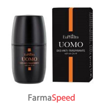 euphidra bc deodorante uomo antitraspirante roll-on con astuccio 50 ml