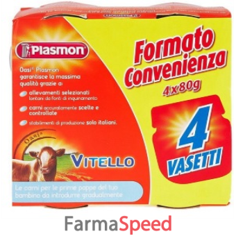 plasmon omogeneizzato vitello 4 x 80 g