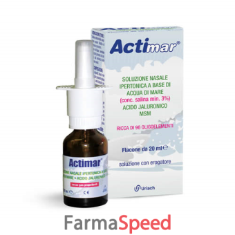 actimar soluzione nasale spray salina 3% con acido ialuronico