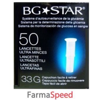 lancette pungidito bgstar gauge 28 50 pezzi per misuratore glicemia mystar extra