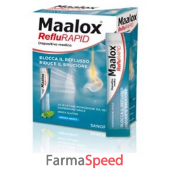 sospensione orale maalox reflurapid 20 bustine monodose da 10 ml