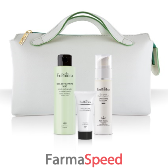 euphidra phs crema idratante leggera mat airless 50ml + gel esfoliante viso 150ml + maschera illuminante 20ml