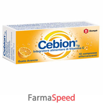 cebion effervescente vitamina c arancia 10 compresse