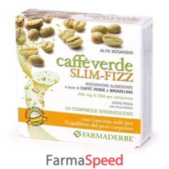 caffe' verde slim fizz 20 compresse effervescenti