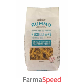 rummo fusilli n48 di riso integrale e mais 400 g