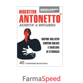 digestivo antonetto acidita' e reflusso 40 compresse masticabili