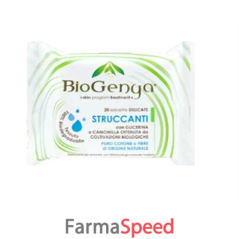 biogenya salviettina struccante cotone 20 pezzi