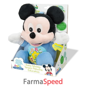 topolino tenero peluche luminoso