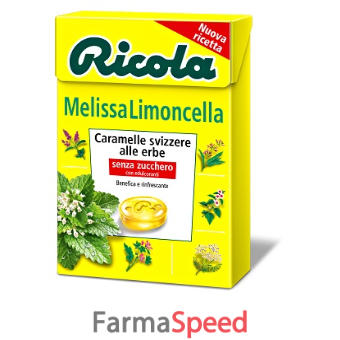 ricola melissa limoncella senza zucchero 50 g