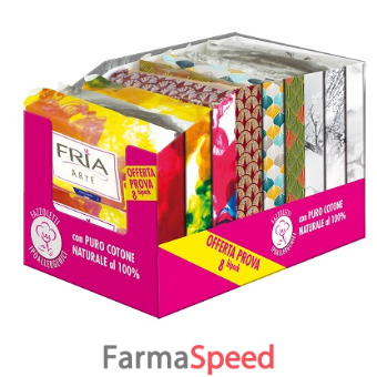 fria collection fazzoletto cotone 8 pezzi confezione bipack
