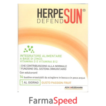 herpesun defend integratore 14 bustine 28 g