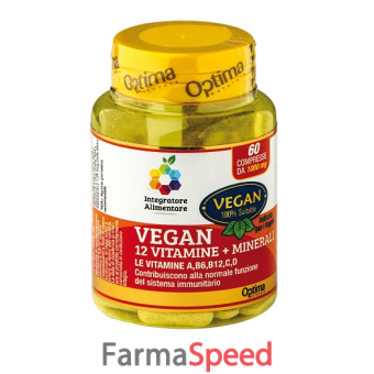 colours of life vegan 12 vitamine minerali 60 compresse 1000 mg