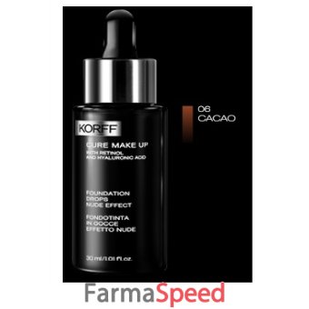 korff cure make up fondotinta gocce 06 cacao 30 ml
