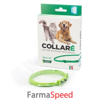 collare' collare per cani e gatti ad azione profumante verde con olio di neem
