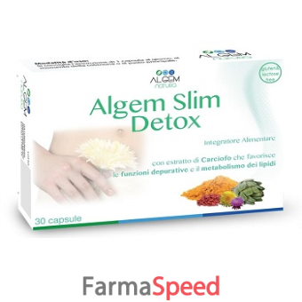 algem slim detox 30 capsule vegetali