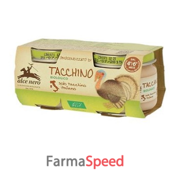 omogeneizzato di tacchino baby food bio 2 x 80 g