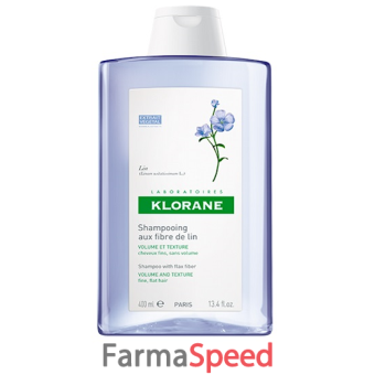klorane shampoo fibre lino 400 ml