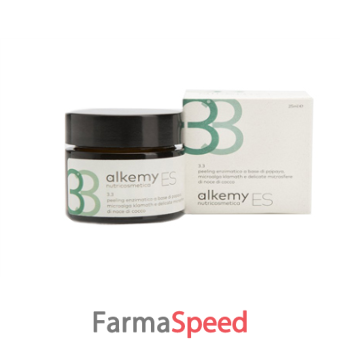 alkemy es 3,3 peeling enzimatico con papaya, microalga klamath e polvere di noce di cocco 25 ml