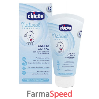 chicco crema corpo natural sensation 150 ml