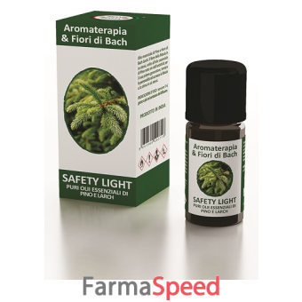 aromaterapia & fiori di bach safety light olio essenziale 10 ml