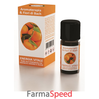 aromaterapia & fiori di bach energia vitale olio essenziale 10 ml