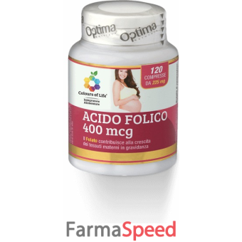 colours of life acido folico 120 compresse 225 mg