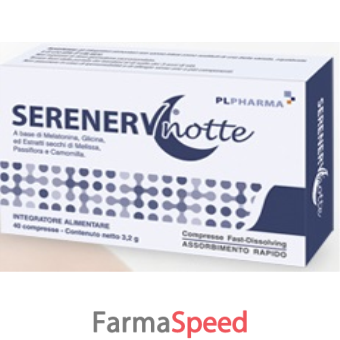 serenerv notte 40 compresse 0,8 mg