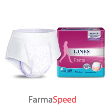 lines specialist pants plus medium x 8 pezzi pharma
