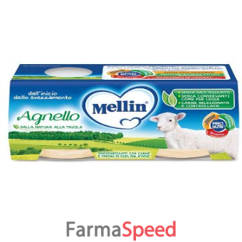 mellin omogeneizzato agnello 2 pezzi x 80 g