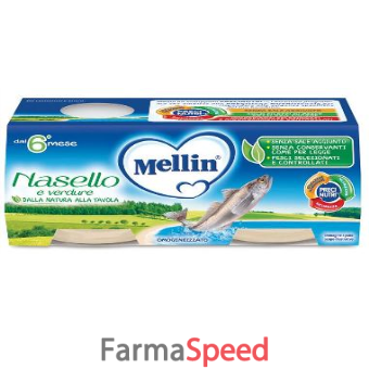 mellin omogeneizzato nasello 2 x 80 g