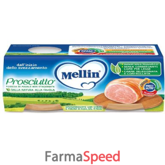 mellin omogeneizzato prosciutto 4 x 80g