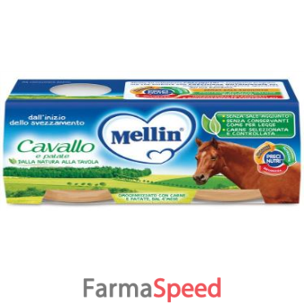 mellin omogeneizzato cavallo e patate 2 x 80 g