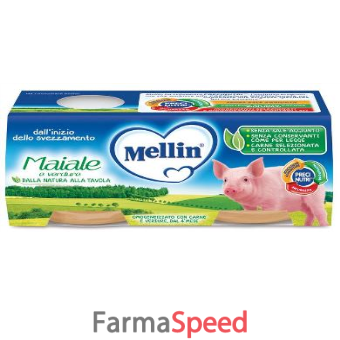 mellin omogeneizzato maiale con verdure 2 pezzi x 80 g