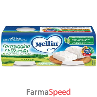 mellin baby formaggino con mozzarella 2 x 80 g