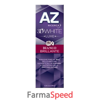 dentifricio az 3d white luxe bianco brillante 75 ml
