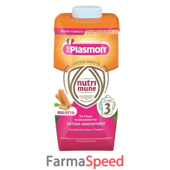 plasmon nutrimune stage 3 biscotto liquido 2 x 500 ml