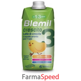 blemil 3 crescita liquido da 1 a 3 anni 500 ml