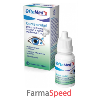 oftamed's gocce occhi stressati aloe acido ialuronico 10 ml