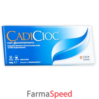 cadicioc tavoletta latte con glucomannano 100 g