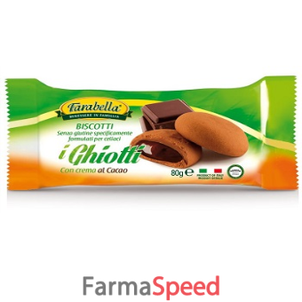 farabella i ghiotti biscotti con crema al cacao 80 g