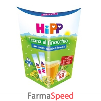 hipp tisana stick finocchio 15 bustine 5,4 g