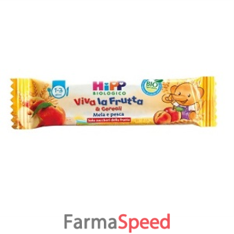 hipp biologico viva la frutta barretta ai cereali pesca/mela 20 g