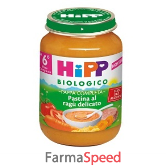 hipp biologico pastina ragu' 190 g