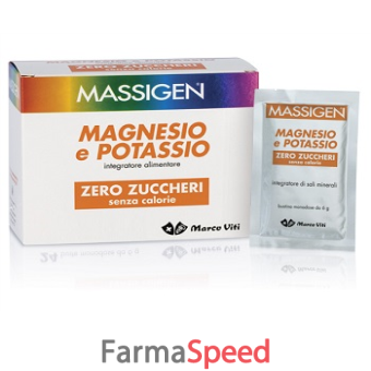 massigen magnesio potassio senza zucchero in bustina con astuccio 24+6 bustine