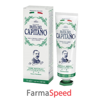 pasta del capitano dentifricio erbe naturali 75 ml