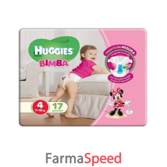 pannolino huggies base girl 4 17 pezzi