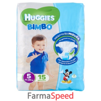 pannolino huggies base boy 5 15 pezzi