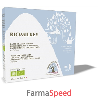 biomilkey latte di asina pastorizzato e liofilizzato biologico 100% italiano 100 g