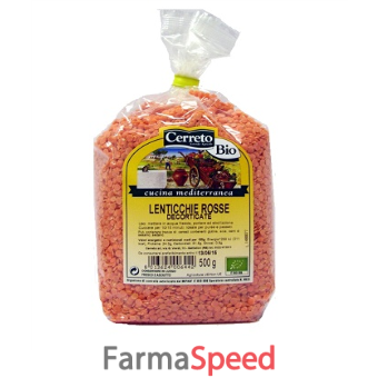 lenticchie rosse decorticate bio senza glutine 500 g